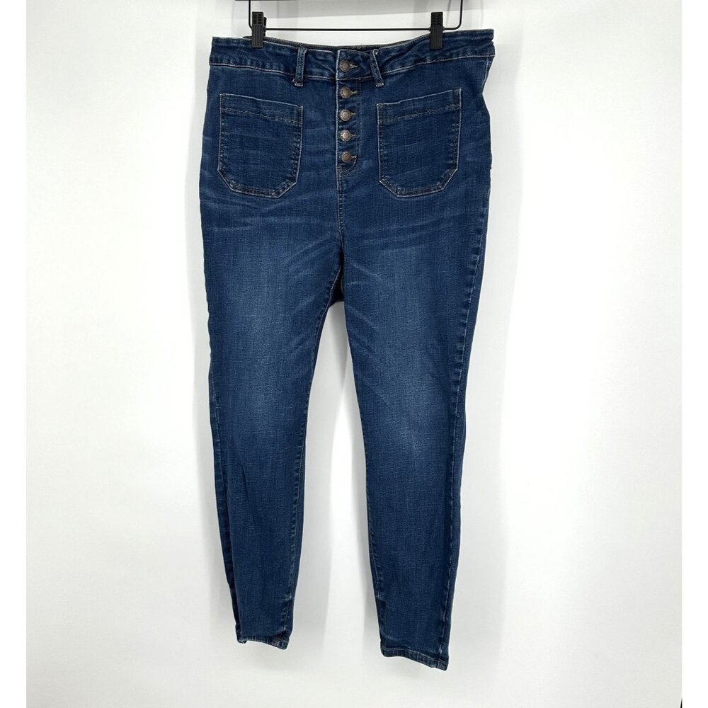 Judy Blue Women's Skinny‎ Fit Button Fly Jeans Size 18W